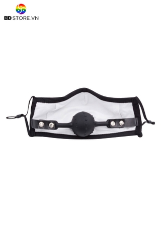 BDT1017 - Đồ chơi bịt miệng khẩu trang ball gag trơn có bi li ti