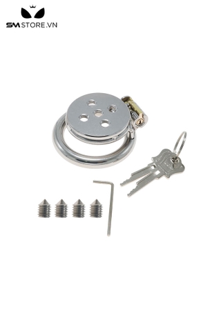 SMT290 - Khóa dương vật inox không gỉ dạng phẳng có 5 lỗ có 3 size