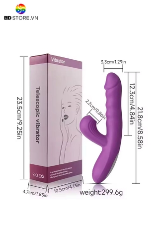BDT2391 - Máy rung đầu dương vật có chế độ hút sạc điện chống nước