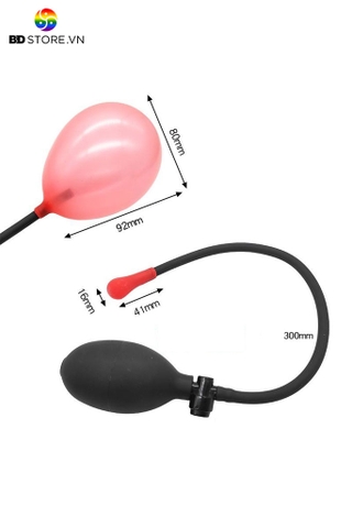 BDT206 - Anal pump liền với bóng silicon đàn hồi và thanh nối chắc