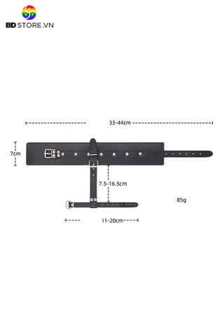 BDT590 - Còng chân thiết kế xỏ ngón bằng da PU đính đinh tán chỉnh được