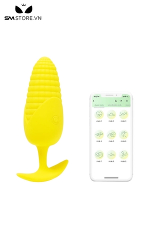 SMT1724 - Butt plugs hình bắp ngô điều khiển từ xa dài 10.5cm