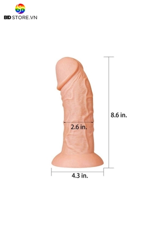 BDT1777 - Dương vật giả khủng Lovetoy không bìu có gân nổi quanh