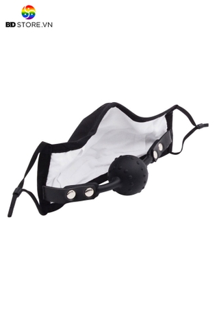 BDT1017 - Đồ chơi bịt miệng khẩu trang ball gag trơn có bi li ti