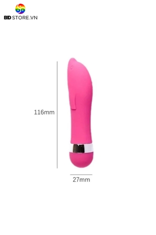 BDT1928 - Trứng rung silicon ngụy trang con cá voi dài 116mm