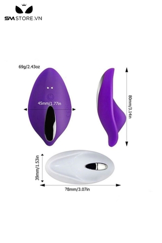 SMT1732 - Máy rung điều khiển xa có 12 tần số silicon dài 8cm