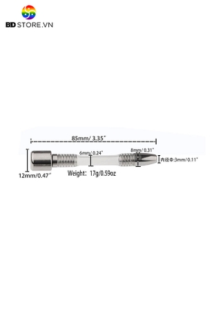 BDG051 - Phụ kiện khóa dương vật với ống sounding tháo rời có 3 size