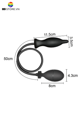 BDT1113 - Anal pump silicon với phích cắm trơn nhọn dài 50cm