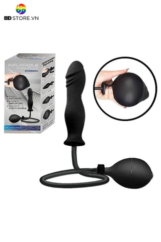 BDT1114 - Anal pump silicon với phích cắm hình dương vật dài 15.4cm