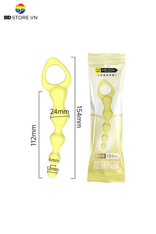 BDT1438 - Butt plug hậu môn bằng nhựa dài 154mm màu vàng