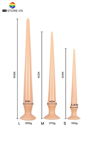 SMT149 - Anal butt plug thiết kế đuôi heo dài 34  42 50cm