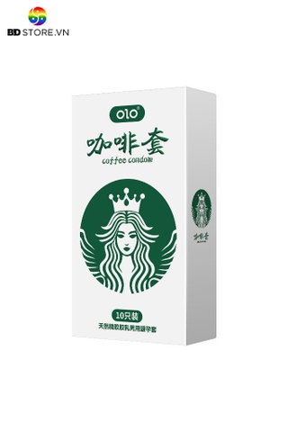 BDT1513 - Bao cao su siêu mỏng OLO hương cà phê có 10 gói