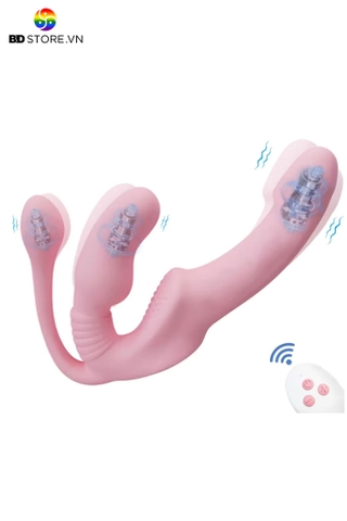 BDT1541 - Dương vật giả 2 đầu rung sạc điện và có 10 tần số sạc điện