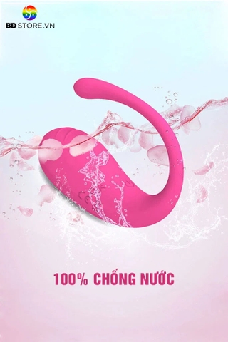 BDT155 - Trứng rung tình yêu silicon điều khiển qua APP sạc điện