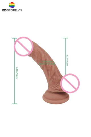BDT1641 - Dương vật giả silicon có quần và tháo rời dài 15.5cm