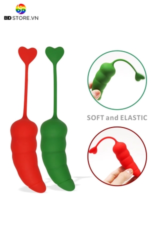 BDT1725 - Trứng rung điều khiển từ xa không dây ngụy trang quả ớt dài 16.5cm