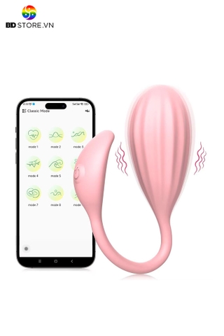 BDT1756 - Trứng rung 2 đầu điều khiển qua APP có 10 chế độ dài 99mm