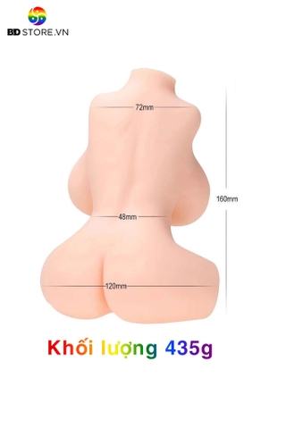 BDT1901 - Búp bê silicon mini nguyên khối có chân đế chân đùi dạng ngồi