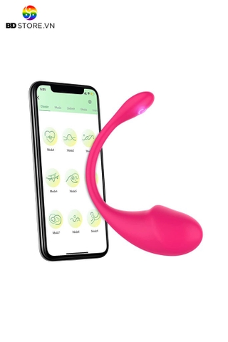 BDT212 - Trứng rung silicon sạc điện điều khiển qua APP dài 23.5cm