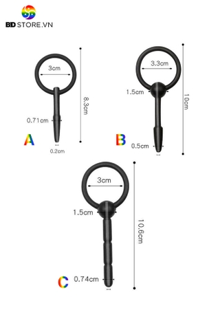 BDT2153 - Sounding silicon niệu đạo thiết kế que thẳng và có gờ