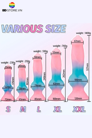 BDT2168 - Cu giả hít tường phát quang chất liệu silicon mềm có 5 size