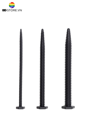 BDT2188 - Sounding niệu đạo silicon vân ngang hình đinh vít dài 15.3cm