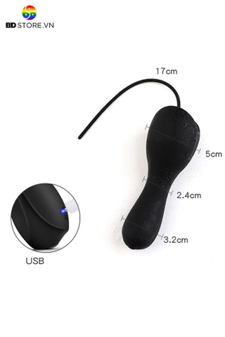 BDT2194 - Dụng cụ sounding rung silicon có bi nổi trong dài 30cm và 10 chế độ