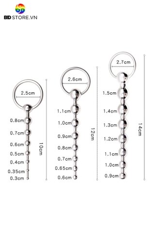 BDT2195 - Dụng cụ nong niệu đạo với chuỗi hạt liền có 3 kích cỡ