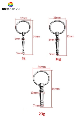 BDT2199 - Dụng cụ nong niệu đạo sounding inox cấu trúc 3 tầng phình