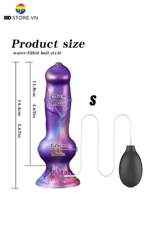 BDT2382 - Dương vật giả monster bắn tinh silicon kèm 3 kích cỡ