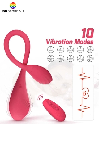 BDT2512 - Trứng rung 2 đầu điều khiển xa sạc điện kèm 10 chế độ