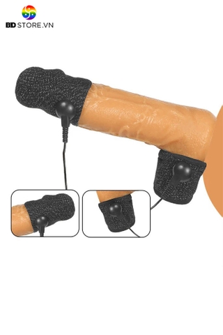 BDT2802 - Vòng đeo gốc dương vật và bao quy đầu chất liệu vải co giãn