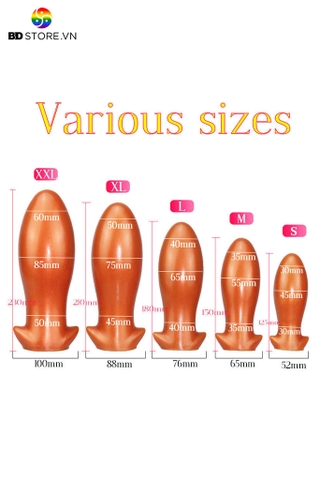 BDT2868 - Đồ chơi hậu môn huge anal chân đế hình chữ T trơn mịn