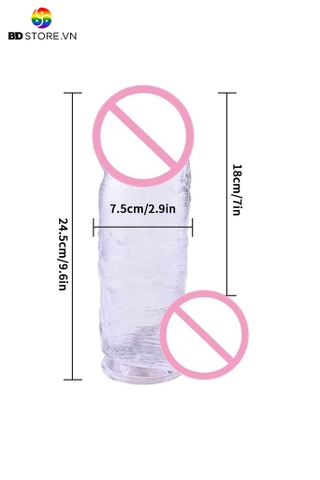 BDT2893 - Chim giả khổng lồ Châu Phi có đế gắn tường dài 24.5cm