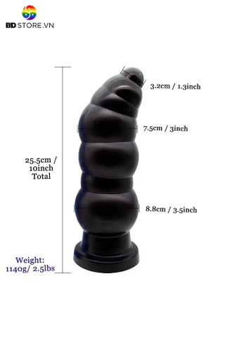 SMT2926 - Anal huge chuỗi 7 hạt liền cắm hậu môn siêu dày và dài 25cm
