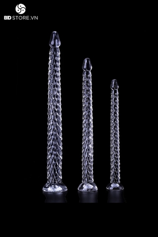 BDT3017 - Cu giả trong suốt hình vảy cá và đế dính tường và 3 size
