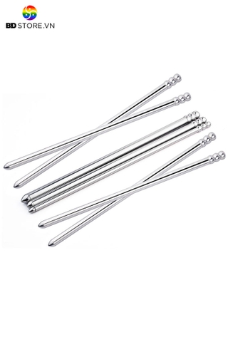 BDT3200 - Đồ chơi niệu đạo inox mix chuỗi hạt liền ở đầu dài 265mm