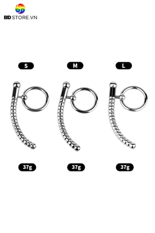 BDT3207 - Đồ chơi niệu đạo inox với chuỗi nhiều hạt bi mix vòng đeo