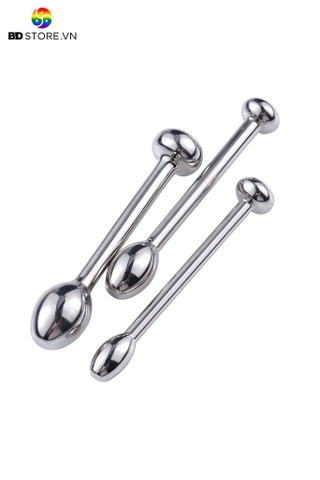 BDT3213 - Đồ chơi niệu đạo sounding inox  mix bi tròn chặn ở gốc có 3 size