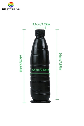 BDT3234 - Cu giả hít tường ngụy trang chai nước bề mặt có vân ngang dài 24cm