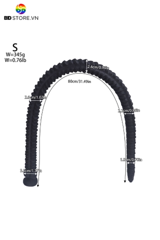 BDT3473 - Long anal siêu dài bề mặt nếp gờ vảy gai nhỏ đan xen đế gắn tường