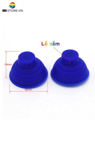 BDT3563 - Hút núm vú hình phễu có đệm ôm sát bám dính tốt dài 58mm