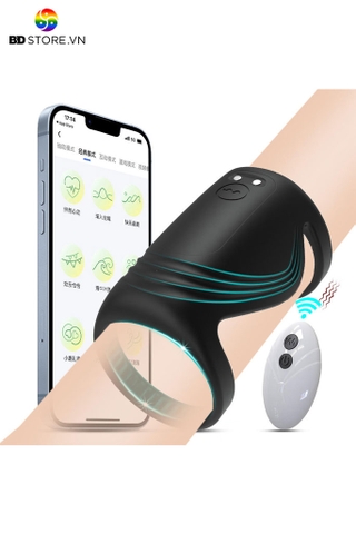 BDT3796 - Vòng rung tình yêu có 10 tần số điều khiển từ xa sạc điện
