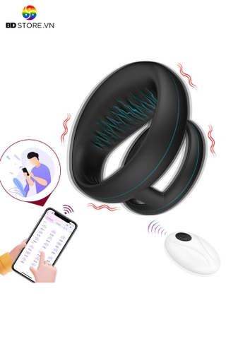 BDT3801 - Vòng rung tình yêu silicon điều khiển APP và 10 tần số