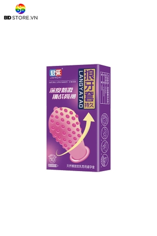 BDT389 - Bao cao su siêu mỏng có hạt nổi quanh có nhiều gel