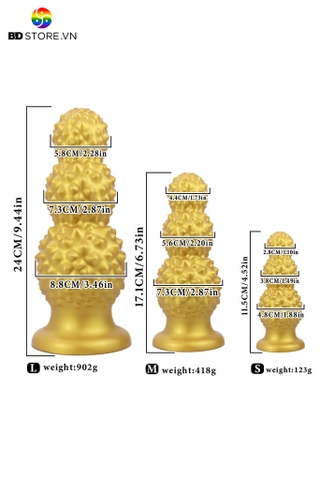 BDT4036 - Anal ball khủng lồ với bề mặt có gai nổi trái sầu riêng có 3 size