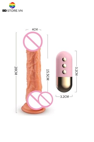 BDT4101 - Chim giả rung xoay điều khiển từ xa và sưởi ấm dài 20cm