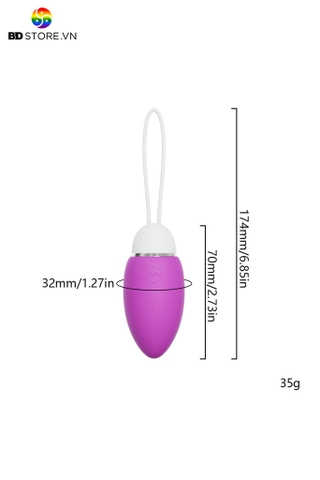 BDT4230 - Trứng rung mini điều khiển qua APP có 10 chế độ và sạc điện