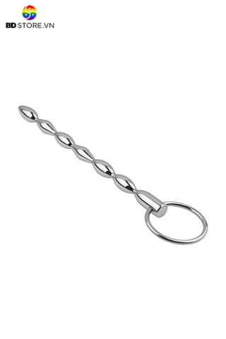 BDT4240 - Sounding inox đồ chơi niệu đạo chuỗi hạt hình thoi dài 110mm