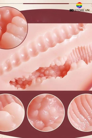 BDT440 - Mông silicon nguyên khối có âm đạo và hậu môn và 3 size